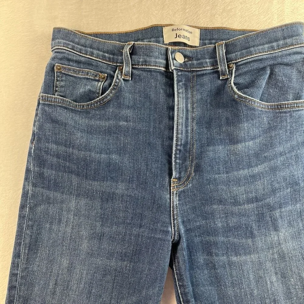 Reformation Sz 29 Jeans High & Skinny In Neris Denim Women's‎ Stretch Classic